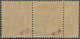 08500 Französisch-Indochina - Postämter In Südchina: 1906, Mong-Tzeu. Horizontal Pair 50c Brown With Rever - Autres & Non Classés