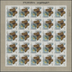 08512 Fudschaira / Fujeira: 1967, Butterflies, Imperforate Issue, 1dh. To 5r., Complete Set Of 27 Values E - Fujeira