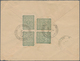 08545 Holyland: 1899, "BUR. AMB. JERUSALEM-JAFFA 1" Ottoman Railway Cancellation On Cover Bearing Two Pair - Palestine