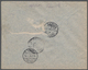 08557 Holyland: 1916, 1 Pia. Ultramrarine, Vertical Pair Tied By Bilingual Cds. "SAFED 2...16" To Register - Palestine