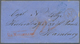 08567 Hongkong: 1865, Blue Anglofrench Accounting Mark "B 1F 22 4/10 C." W. Blue "HONG KONG C JY 12 65" On - Altri & Non Classificati