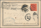 08571 Hongkong: 1891, QV 10 C. Violet On Red Tied "HONG KONG C SP 17 98" To Ppc "Greetings From Hong-Kong" - Sonstige & Ohne Zuordnung