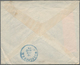 08572 Hongkong: 1891, QV 10 C. Violet On Red, A Vertical Strip-3 Tied "HONG KONG C MY 16 99" To Registered - Autres & Non Classés