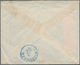 08572 Hongkong: 1891, QV 10 C. Violet On Red, A Vertical Strip-3 Tied "HONG KONG C MY 16 99" To Registered - Sonstige & Ohne Zuordnung