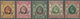 08581 Hongkong: 1912, KGV  12c, 25c, 50c, $3, $5 Ovpt. "SPECIMEN", Mounted Mint (SG For Normal Mint GBP 13 - Autres & Non Classés