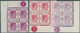 08584 Hongkong: 1938/1948, KGVI Definitives 14 Different Stamps With Many In Pairs Or Blocks/4 And Larger - Sonstige & Ohne Zuordnung