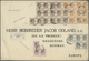 08587 Hongkong: 1940, KGV 1 C. (15), 4 C. Orange (10), 2 C. (5) And 50 C. (3) Tied "REIGSTERED HONG KONG 1 - Autres & Non Classés