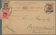 08592 Hongkong - Britische Post In China: 1918, The Probably Unique 6 C. Overseas Usage: Stationery Card 1 - Briefe U. Dokumente