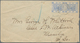 08596 Hongkong - Treaty Ports: Foochow: 1882, 5 C. Ultra Pair Tied ''FOOCHOW A JA 16 01`` To Cover (faults) - Autres & Non Classés