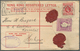 08616 Hongkong - Ganzsachen: 1912, Registration Envelope KEVII 10 C. Uprated KEVII 4 C. Canc. "REGISTERED - Ganzsachen