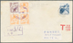 08625 Hongkong - Besonderheiten: 1950/1972, Underpaid Taxed Covers (6) Inc. Triangular Boxed "T" (3), Two- - Sonstige & Ohne Zuordnung