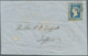 08669 Indien: 1854 Lithographed ½a. Blue, Die I, Tied By Diamond Of Dots To Neat Small Cover To Jaffna, Be - Sonstige & Ohne Zuordnung