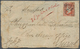 08675 Indien: 1854 Lithographed 1a. Dull Red, Die II, Used On Cover From Ahmedabad To Surat, Tied By Numer - Autres & Non Classés