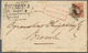 08691 Indien: 1856 Entire From Bombay To Broach Insufficiently Franked By 1854 1a. Red Only, Cancelled By - Sonstige & Ohne Zuordnung
