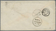 Delcampe - 08703 Indien: 1861-83 Five Covers Including 1860 QV 2a. Dull Pink Tied By Numeral "55" In BLUE To 1861 Cov - Sonstige & Ohne Zuordnung