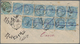 08711 Indien: 1872 Cover From Bombay To Cairo, Egypt Via Suez, Franked On The Reverse By Eleven ½a. Pale B - Autres & Non Classés