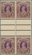 08734A Indien: 1937 KG VI 2 R Deep-brown/violet Two Gutter-pairs In A Block Of Four, Superb Condition, Mint - Autres & Non Classés