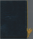 08736 Indien: 1948 GANDHI Complete Set Overprinted "SPECIMEN", Affixed To Gold Leaves, In Black Velvet Pre - Sonstige & Ohne Zuordnung