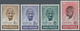 08738 Indien: 1948 Gandhi Complete Set, Mounted Mint, Anna Values With Some Fibres Of Black Paper Adhered - Sonstige & Ohne Zuordnung