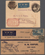 08782 Indien - Flugpost: 1933/35, Two First Flight Covers: 7th July 1933 Karachi-Calcutta Leg JODHPUR-ALLA - Poste Aérienne