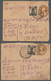 08787 Indien - Besonderheiten: A.R.P. 1942: Four Franked Covers/uprated PS's With The Special ''JOIN A.R.P - Autres & Non Classés