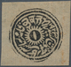 08801 Indien - Feudalstaaten: JAMMU & KASHMIR 1874-76 4a. Deep Black, Unused W/o Gum As Issued, Cut Square - Autres & Non Classés