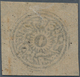 08801 Indien - Feudalstaaten: JAMMU & KASHMIR 1874-76 4a. Deep Black, Unused W/o Gum As Issued, Cut Square - Sonstige & Ohne Zuordnung