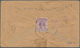 08817 Indien - Feudalstaaten: MORVI 1932-33: 2a. Violet Used On Back Of Registered Cover (+ Contents), Tie - Sonstige & Ohne Zuordnung