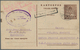 08830 Indonesien - Vorläufer: 1946/47, Three Different Stationery Cards: 5 S. "Peneak" Large Size (crease) - Indonesien