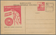 08832 Indonesien - Vorläufer: 1946 (ca.), West Sumatra, Stationery Card With Boxed "BEA/DIBAJAR" Hs., Unus - Indonésie