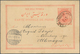 08901 Iran: 1896-98, Two Used Postal Stationery Cards, Both Addressed To Germany With Arrival Marks, Some - Iran