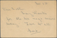 08907 Iran: 1906-13, Two Uprated Used Postal Stationery Cards, Both Addressed To England, On With Arrival - Iran