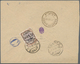 08914 Iran: 1912, SENNEH REBELLION ISSUE : 9 Ch. Purple And Brown Orange On Cover, Showing Boxed Surcharge - Iran
