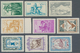 08948A Iran: 1953, 1 R To 10 R "Old Persian Sport/Hunting" And 1954, 1 R To 10 R "4. Forestry Congress", Tw - Iran