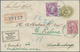 08979 Japan: 1888, Small Size Koban Envelope 2 S. Uprated New Koban 3 S., 15 S. Tied ''YOKOHAMA 29 NOV 98`` - Autres & Non Classés