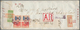 09025 Japanische Post In Korea: 1937, Showa White Paper 50 S. (pair) And 6 S. (pair) Tied "KEIZYO 27.6.39" - Franchise Militaire