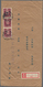 09037 Japanische Besetzung  WK II - Hongkong: 1945, $5/5 S., A Vertical Strip-3 Tied "Hong Kong 20.6.3" (J - 1941-45 Japanisch Besetzung