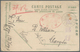 09073 Lagerpost Tsingtau: Narashino, 1918, Camp Printed Postcard W. Oval Censormark And Indistinct "Tsudan - Chine (bureaux)