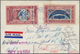 09090 Jemen: 1947, Prince's Flight To United Nations, 1i. With Black Overprint And 8b. With Red Overprint - Jemen