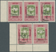 09094 Jemen: 1948, Ornaments 4b. Lilac-red/green With Handstamp Opt. 'Yemen Post / 4 (arabic Script) / Yem - Jemen