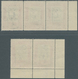 09094 Jemen: 1948, Ornaments 4b. Lilac-red/green With Handstamp Opt. 'Yemen Post / 4 (arabic Script) / Yem - Jemen