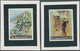 09148 Jemen - Königreich: 1967, Asian Paintings Seven Different Imperforate PROOFS Affixed To Black And Wh - Yémen