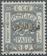 09166 Jordanien: 1923, 20 P. Grey Gold Overprint Shifted So "AL ARABIA" Is On Top And "HUKUMET EL SHARK" A - Jordanie