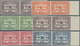 09180 Jordanien: 1947, Parlament Imperf Set 1947 In Margin Pairs, Mint Never Hinged, Very Fine - Jordanien