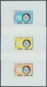 09189 Jordanien: 1981, International Year Of Disabled People Complete Set In Three Separate Imperforate PR - Jordanie