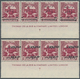 09191 Jordanien - Steuermarken: 1953, Compulsory Surtax Stamp 5f. Lilac In Three Horiz. Strips/4 From Lowe - Jordanie