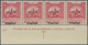 09191 Jordanien - Steuermarken: 1953, Compulsory Surtax Stamp 5f. Lilac In Three Horiz. Strips/4 From Lowe - Jordanien