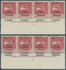 09191 Jordanien - Steuermarken: 1953, Compulsory Surtax Stamp 5f. Lilac In Three Horiz. Strips/4 From Lowe - Jordanie