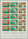 09198 Katar / Qatar: 1966, Olympic Games Mexico Imperforate, Two Complete Sheets With Five Sets, Unmounted - Qatar