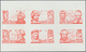 09207 Katar / Qatar: 1971, Famous Men Of Islam Six Values In Four Imperf Color Proof Sheetlets, Different - Qatar